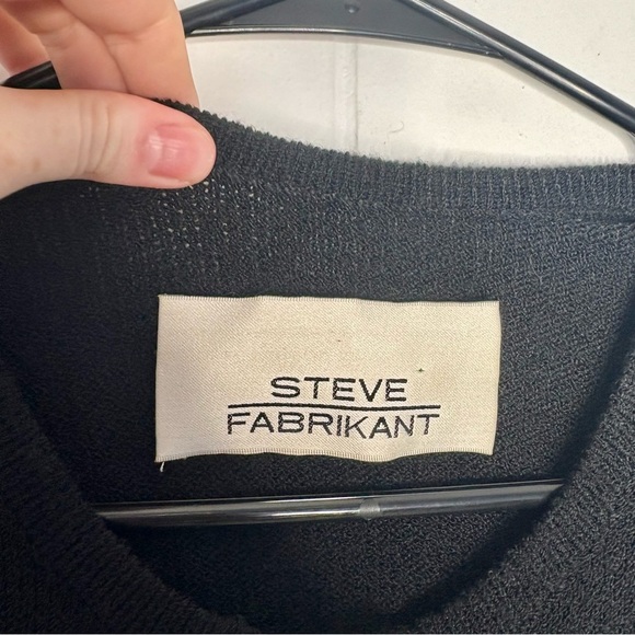 Steve Fabrikant Cardigan Sweater Knit Rainbow Coogi Fish Button Size Medium Wool - Picture 7 of 8